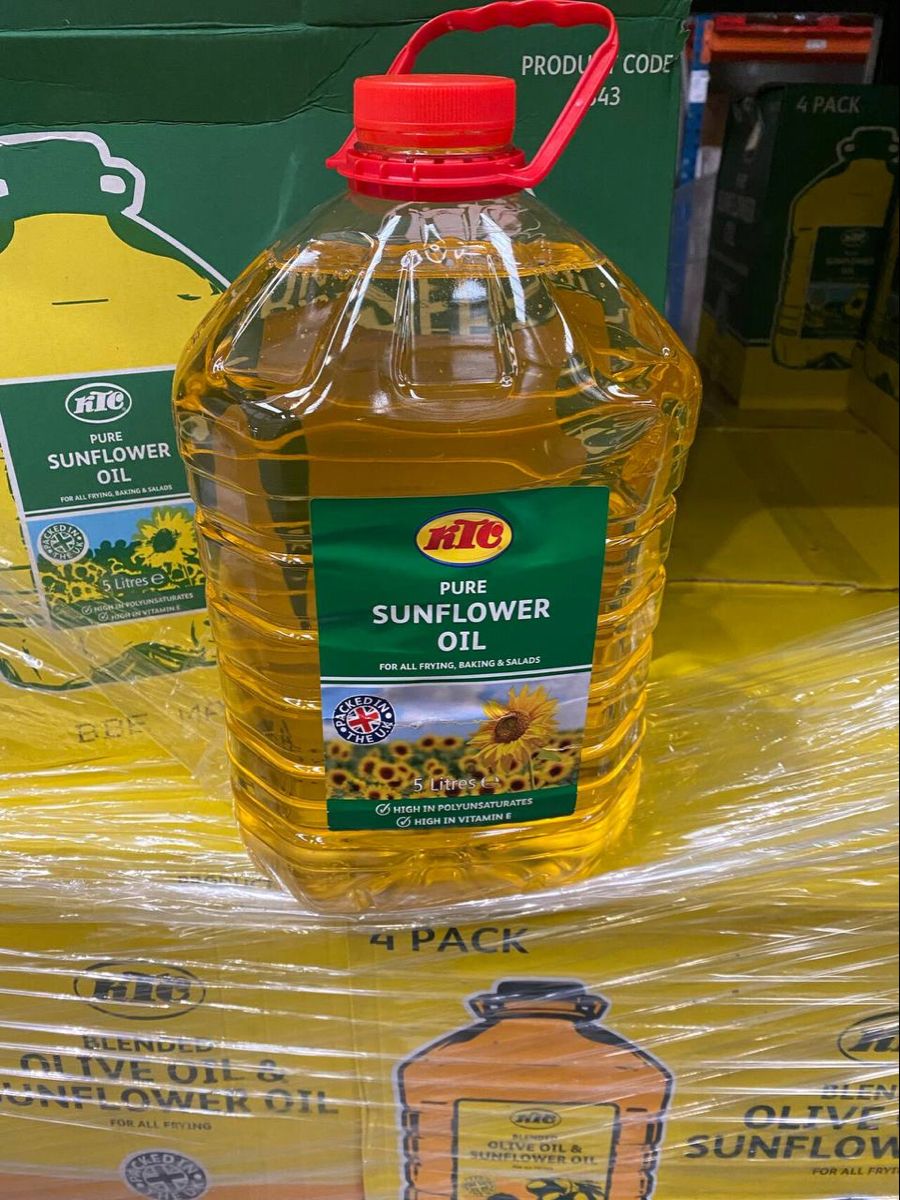KTC Sunflower Cooking Oil – 5 Litres (Original UK Import)