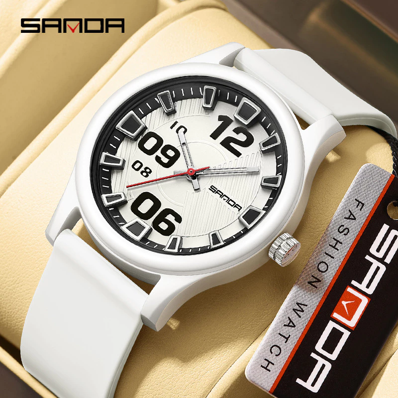 New Fashionable & Minimalist Student Watch — Simple, Trendy, Versatile Design for Men & Women, Model SD3252-7 — SANDA.