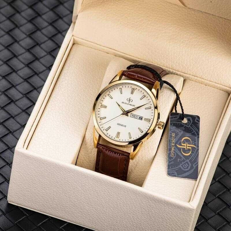 Aunthentic 100% DELOS & PALLAS patrimony day date Waterproof Multifunctional High Quality Business Fashion Men's