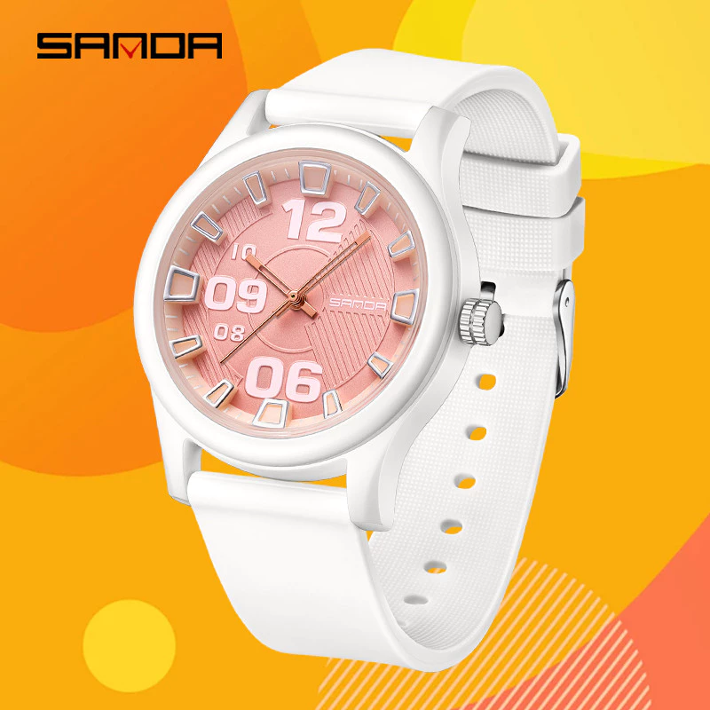 New Fashionable & Minimalist Student Watch — Simple, Trendy, Versatile Design for Men & Women, Model SD3252-7 — SANDA.