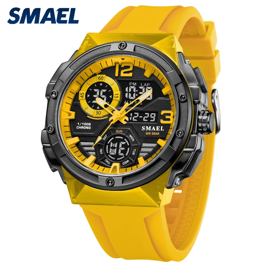 Bagong Panlalaking Multi-Function Alarm Watch — Hindi Tinatagusan ng Tubig, Model 8118 — SMAEL.