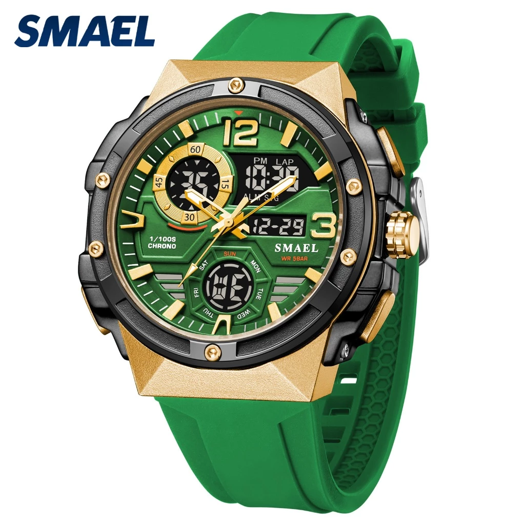 Bagong Panlalaking Multi-Function Alarm Watch — Hindi Tinatagusan ng Tubig, Model 8118 — SMAEL.