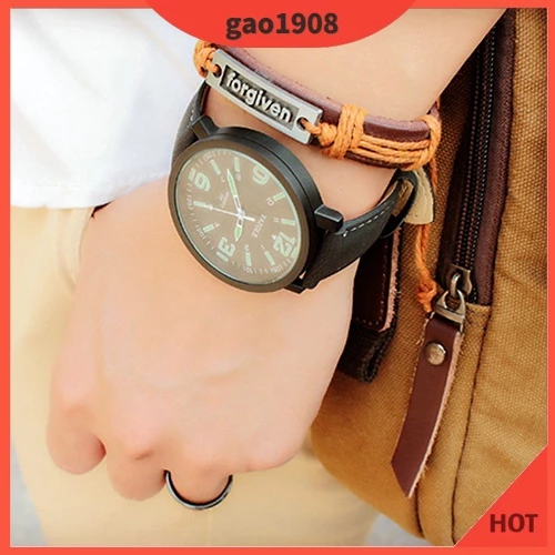 Women’s Glow-in-the-Dark Quartz Sport Wristwatch — Faux Leather Strap, Elegant Lady’s Design — GAO_Fashion.