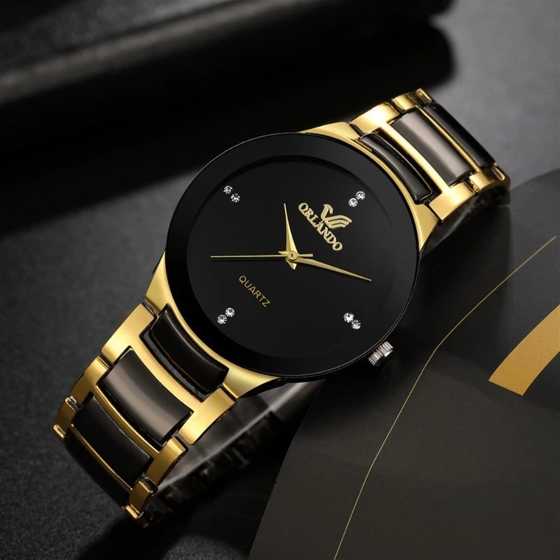 Fashion Trend Business Elegant British Style Steel Belt Quartz Watch — Men’s.