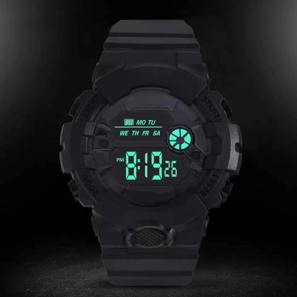 Digital Watch with LED Calendar — Water-Resistant Korean Hot Design, Relo Watches #SP01 — Korean.