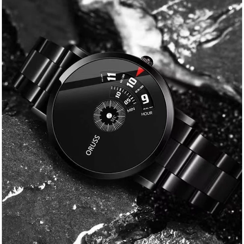 Luxury Waterproof Fashion Men’s Watch — Stainless/Leather, Luminous Korean Version Quartz, With Gift Box — ORUSS.