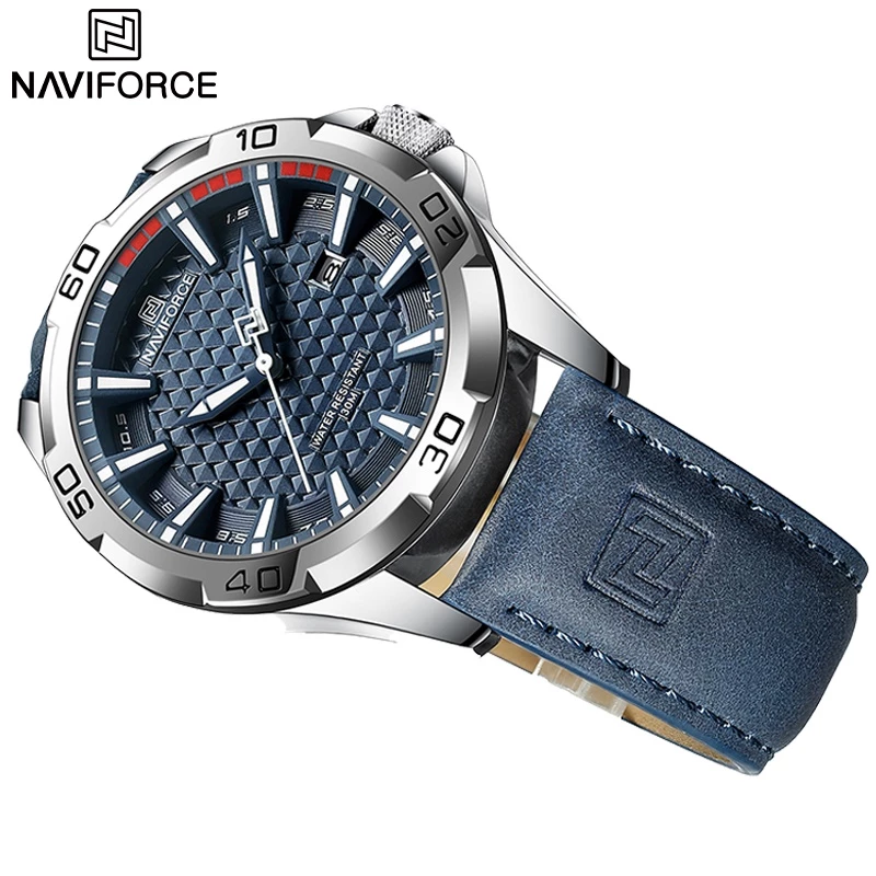 Original Men’s Luxury Sport & Business Waterproof Quartz Watch with Date — Naviforce 8023