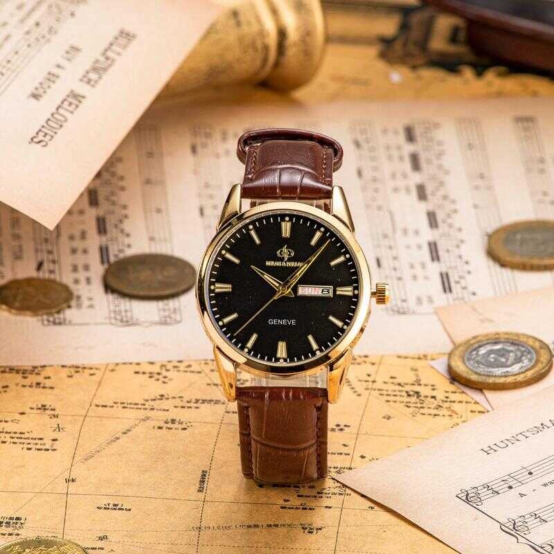 Aunthentic 100% DELOS & PALLAS patrimony day date Waterproof Multifunctional High Quality Business Fashion Men's