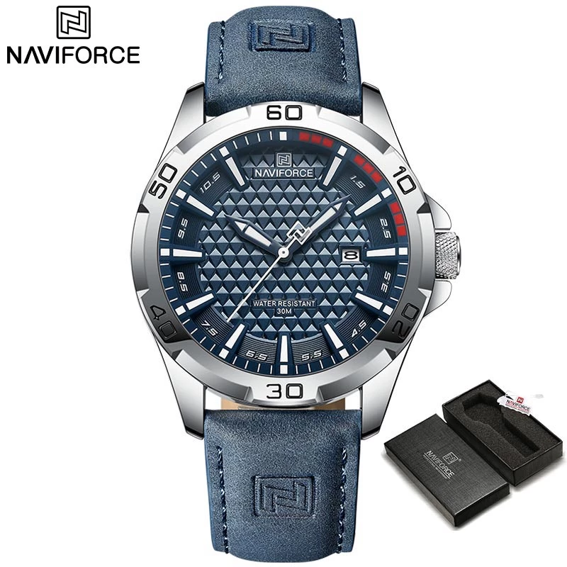 Original Men’s Luxury Sport & Business Waterproof Quartz Watch with Date — Naviforce 8023