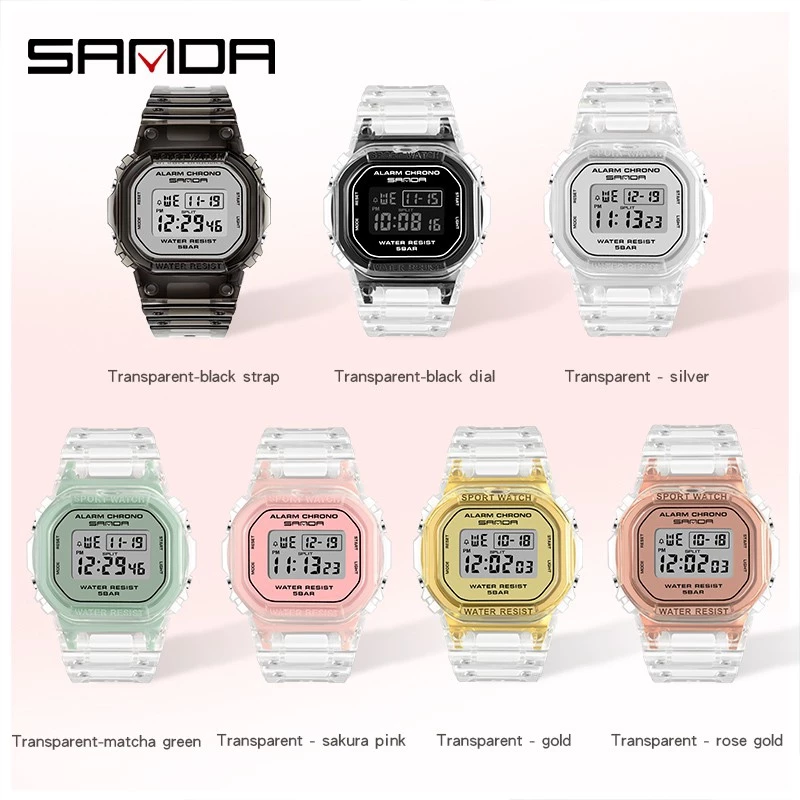 Fashion Sports Digital Watch — Women’s Design, Model 2009 (Also for Men) — SANDA.