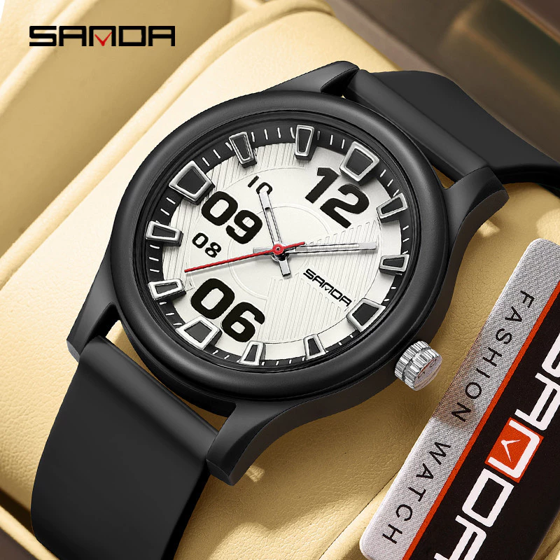 New Fashionable & Minimalist Student Watch — Simple, Trendy, Versatile Design for Men & Women, Model SD3252-7 — SANDA.