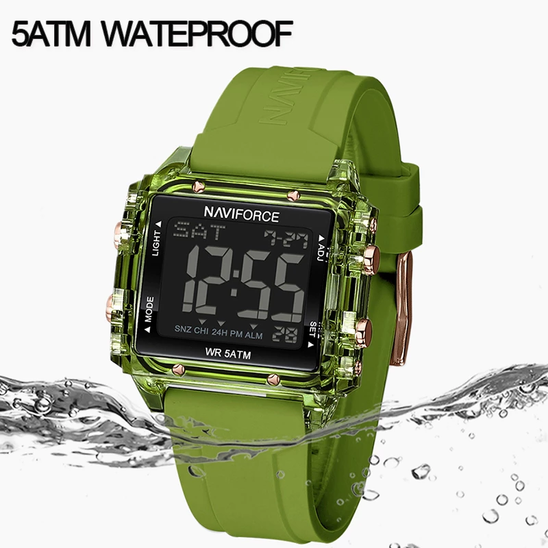 Unisex Sports Waterproof Electronic Watch — NAVIFORCE 7101 Original