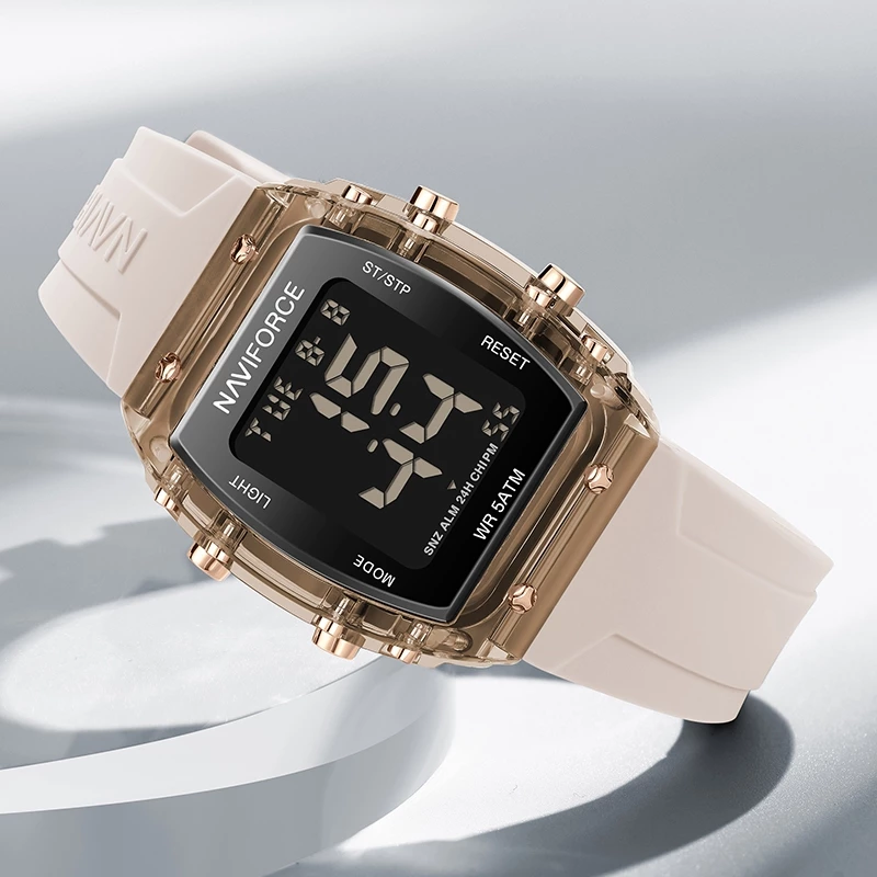 Fashion Korean Style Multifunctional Waterproof Outdoor Sports Digital Electronic Women’s & Children’s Watch — NAVIFORCE.