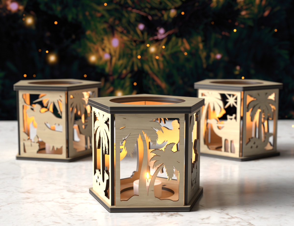 Świąteczny lampion dekoracyjny