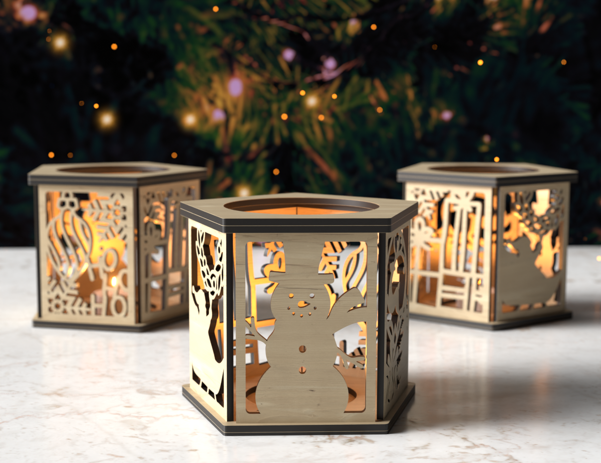 Świąteczny lampion dekoracyjny