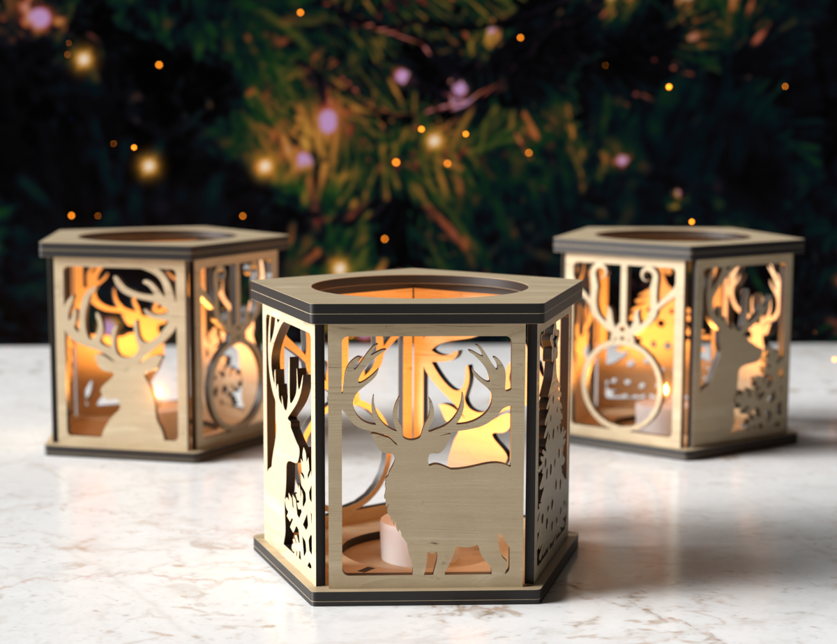 Świąteczny lampion dekoracyjny