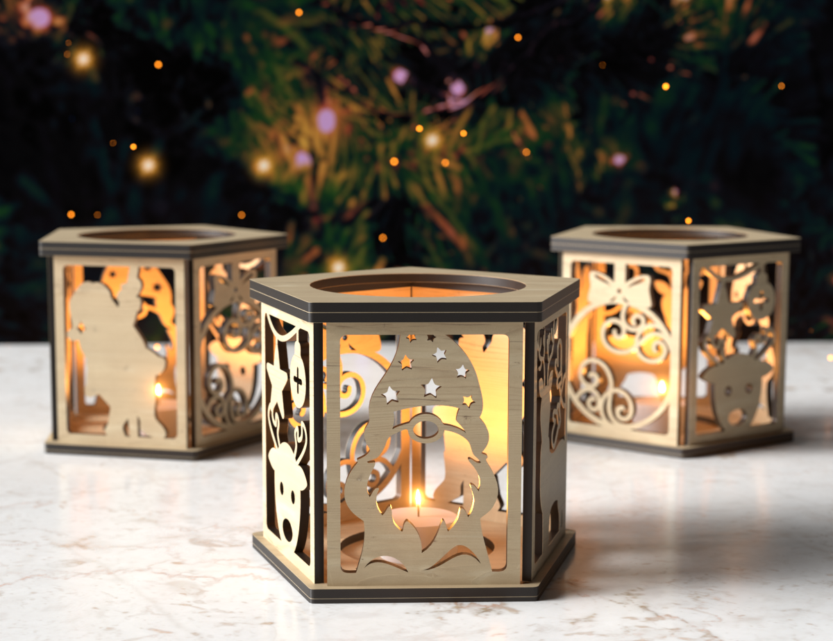 Świąteczny lampion dekoracyjny