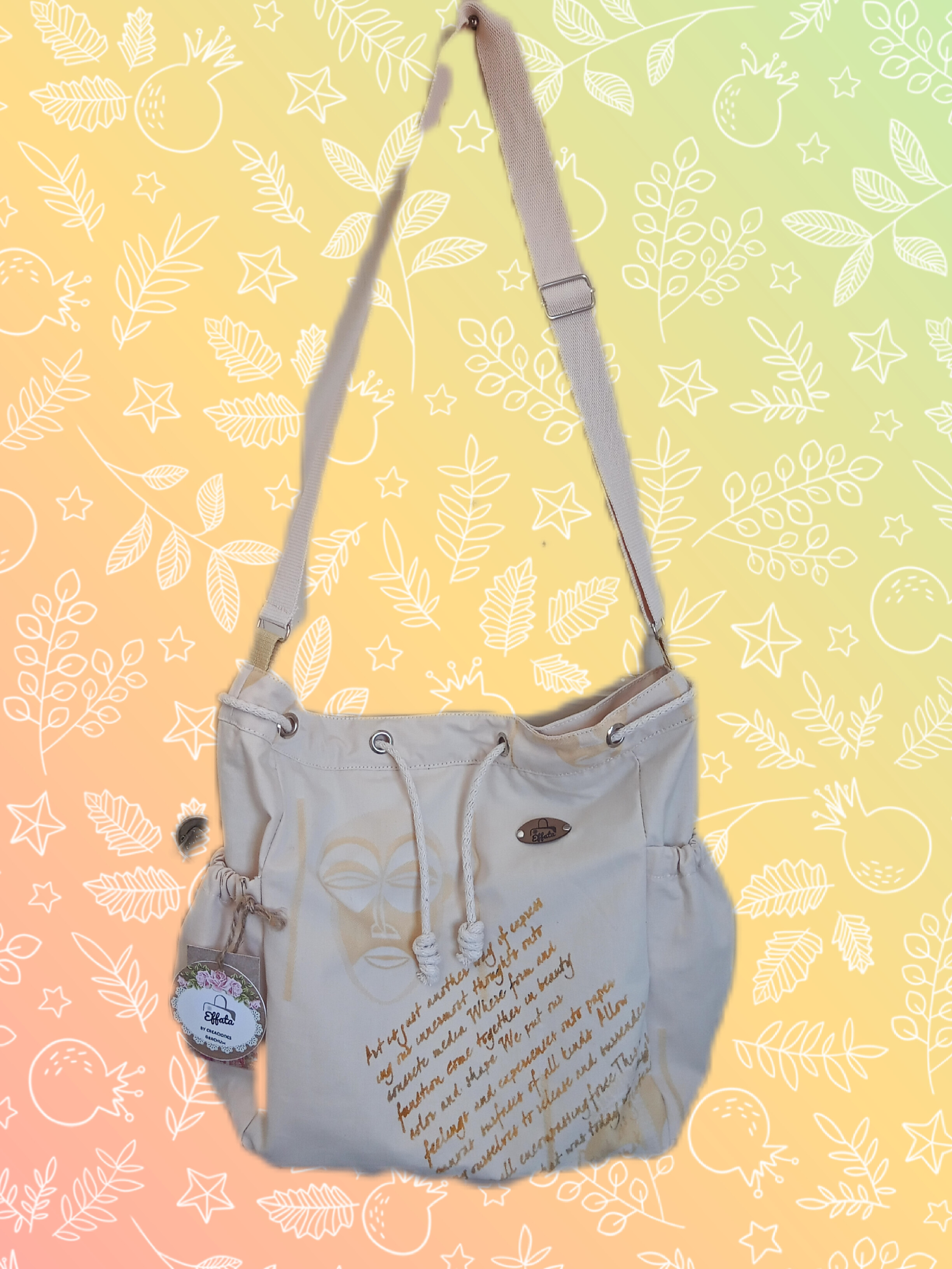 Bolso bandolera beige