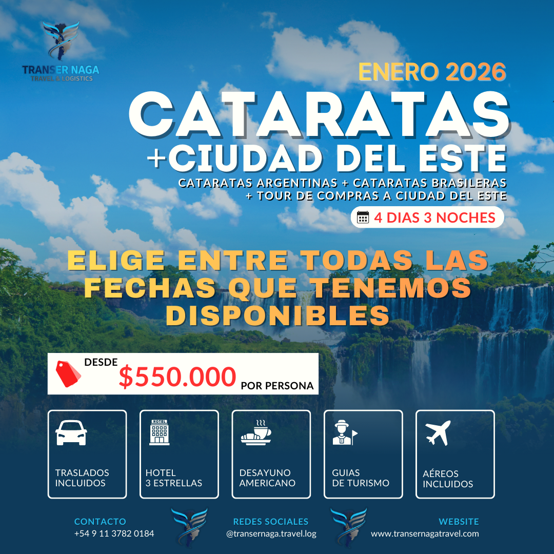 Cataratas + Ciudad del Este Tour - ENERO 2026