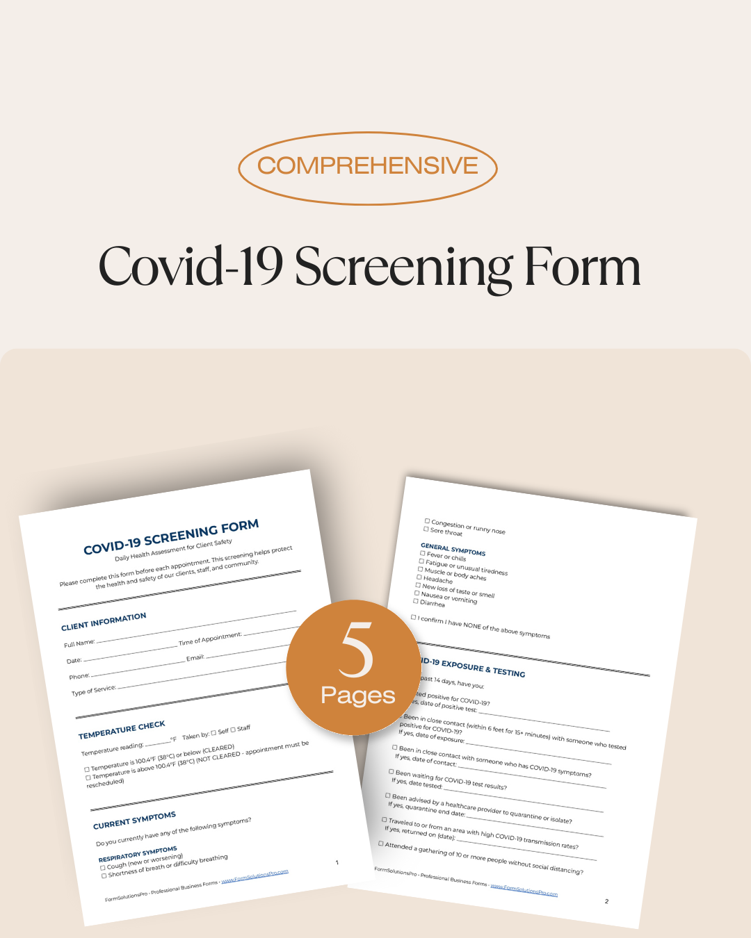 COVID-19 Screening Form