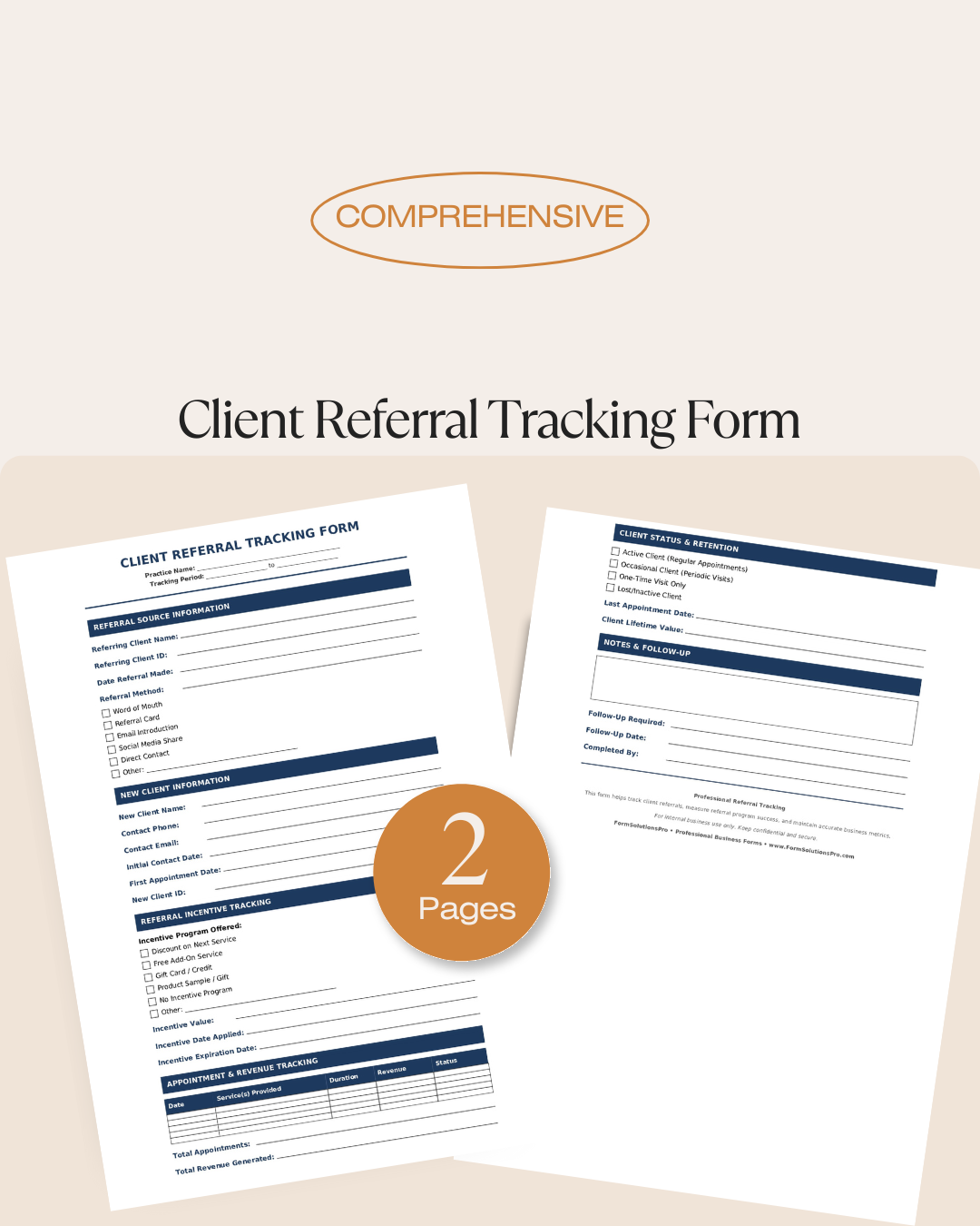 Client Referral Tracking Form