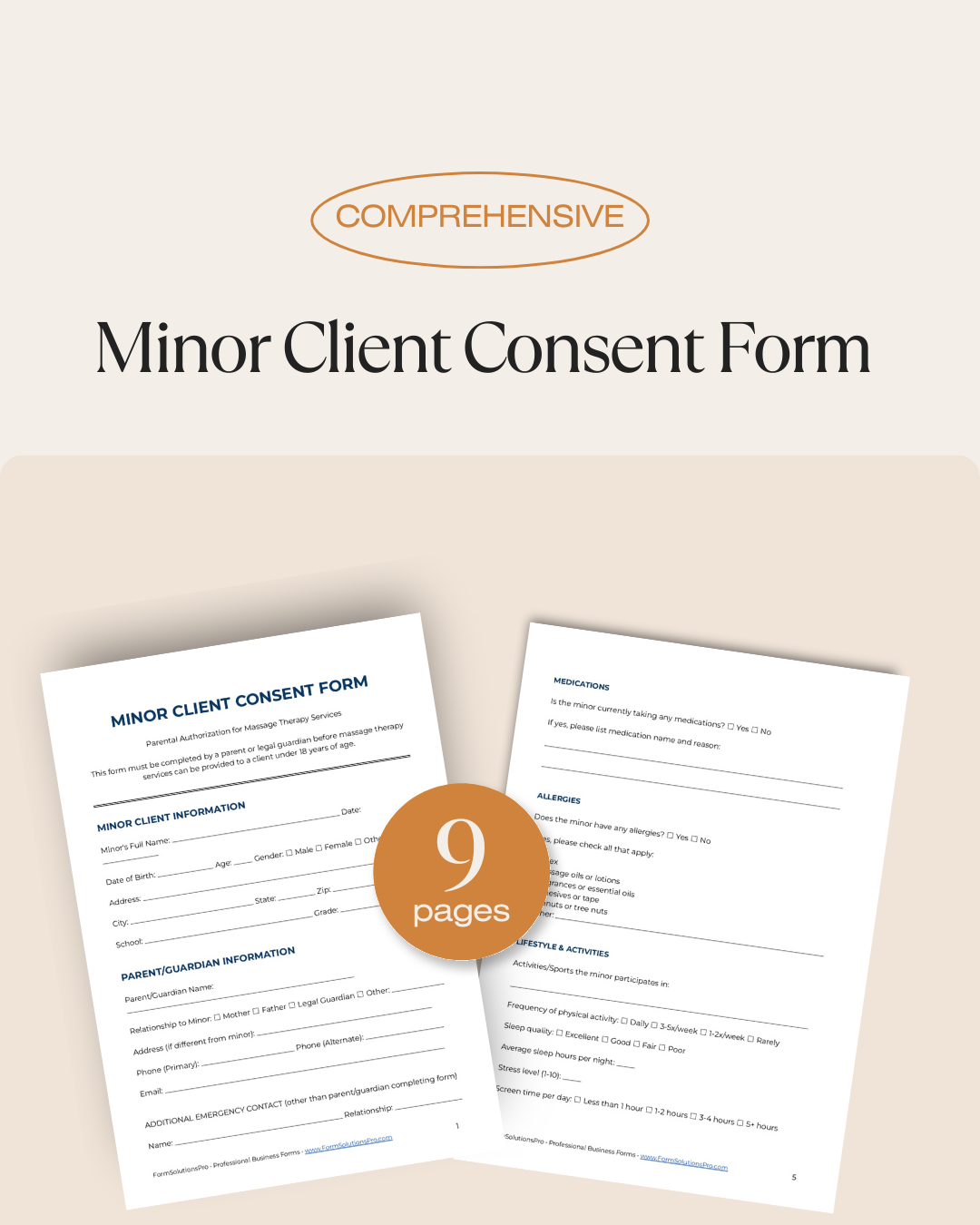 Minor Client Consent Form
