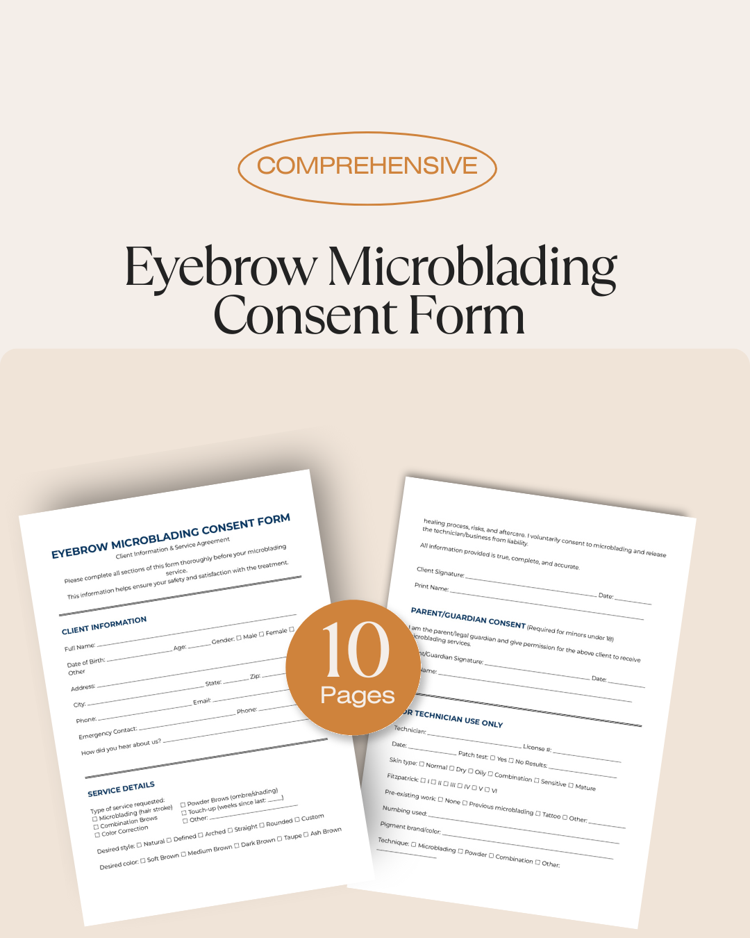 Microblading Consent Form