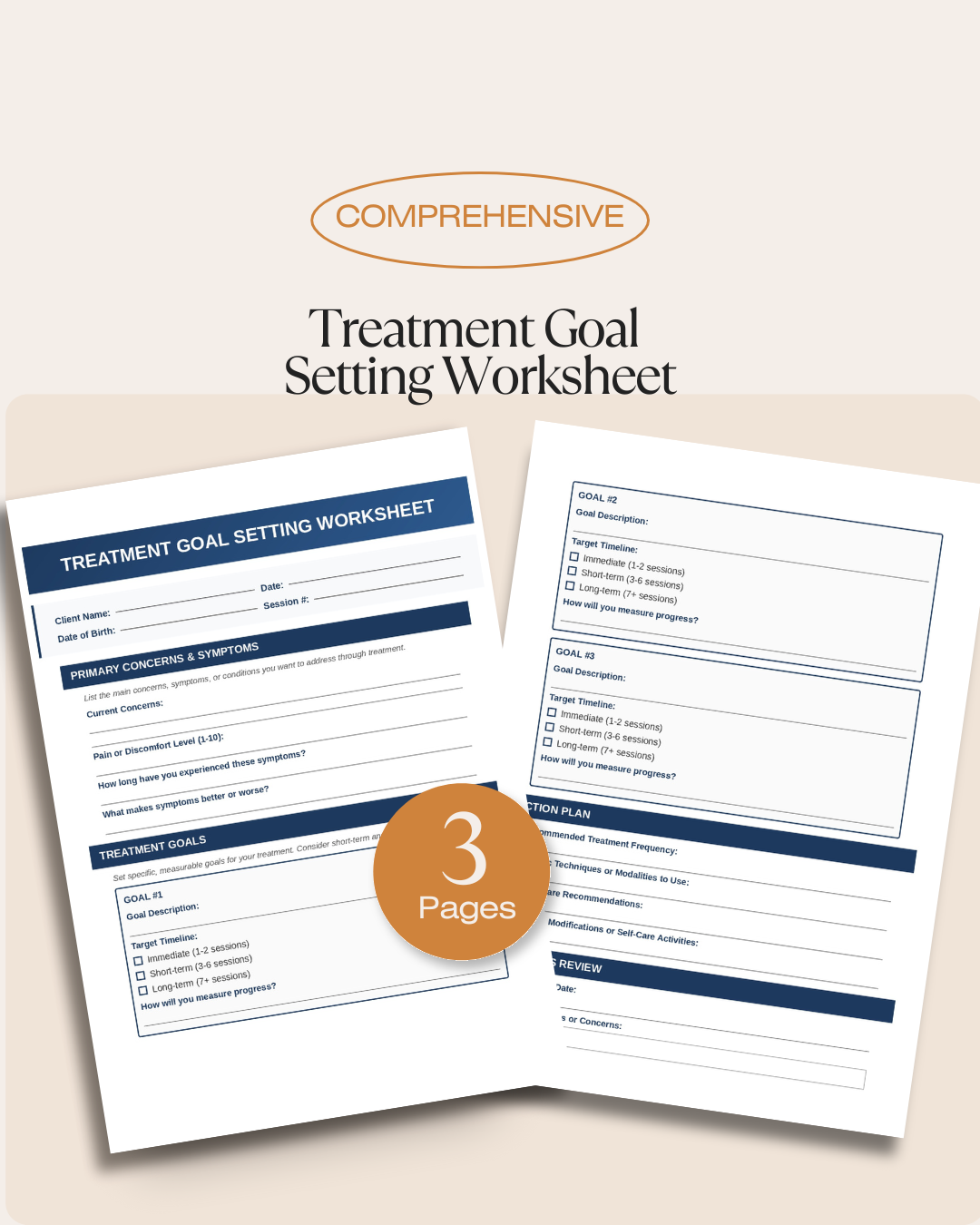 Treatment Goal Setting Worksheet 