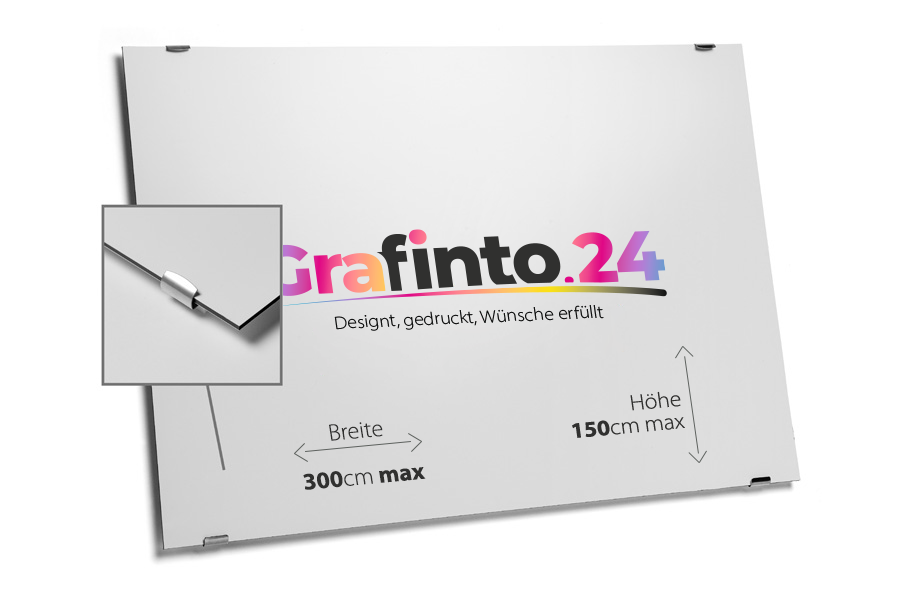 Großformatiges Werbeplakat