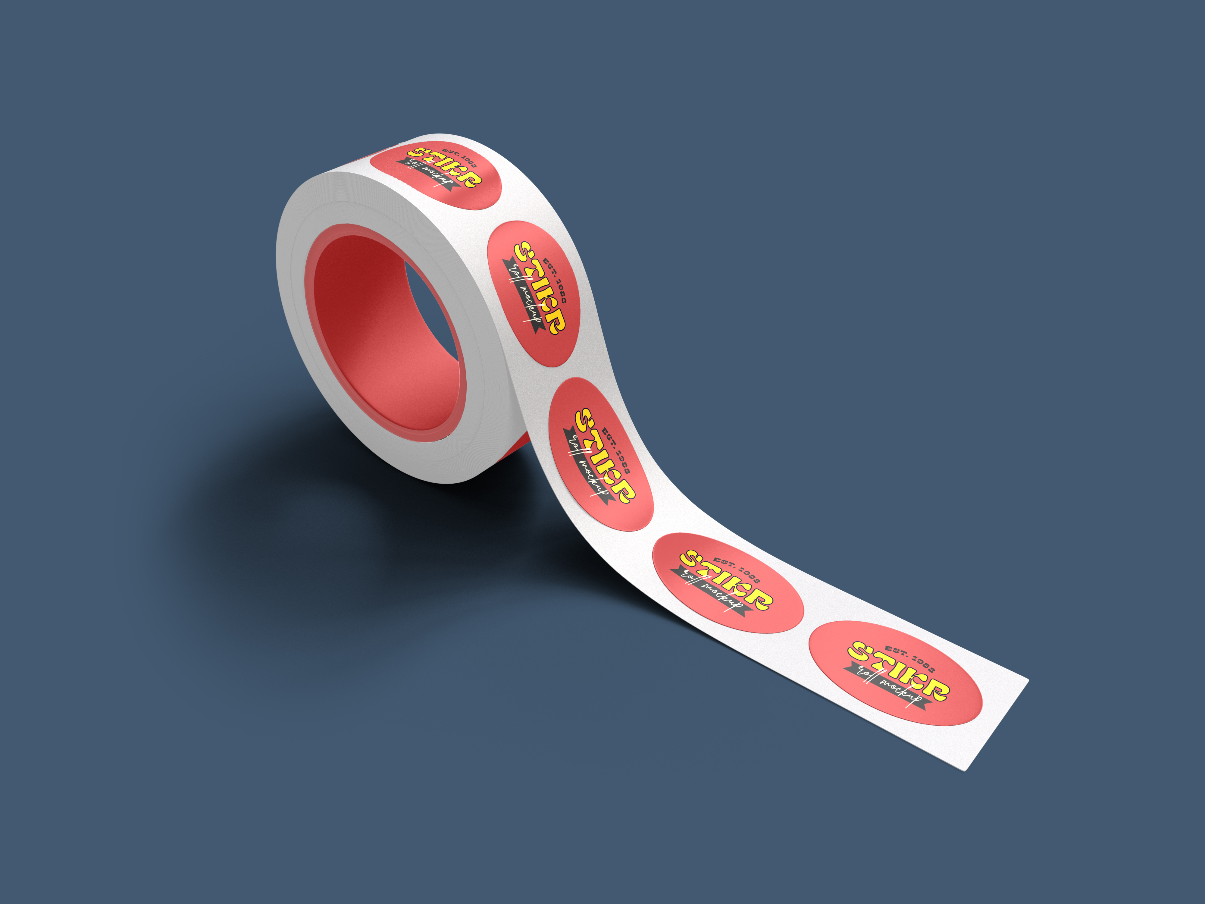 Stickerrolle mit Comic-Aufdruck