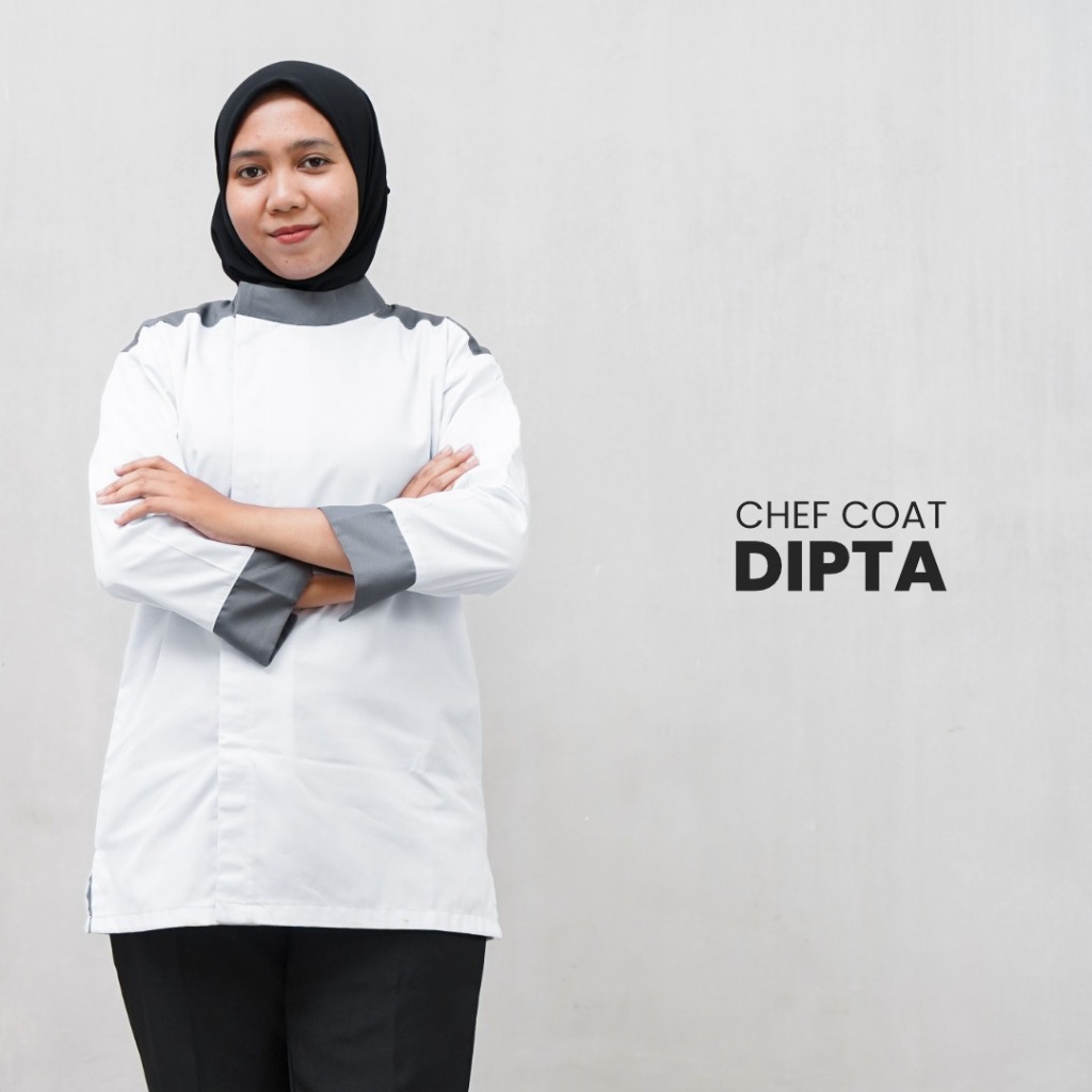 Baju Koki Chef Coat Dipta Bordir Nama