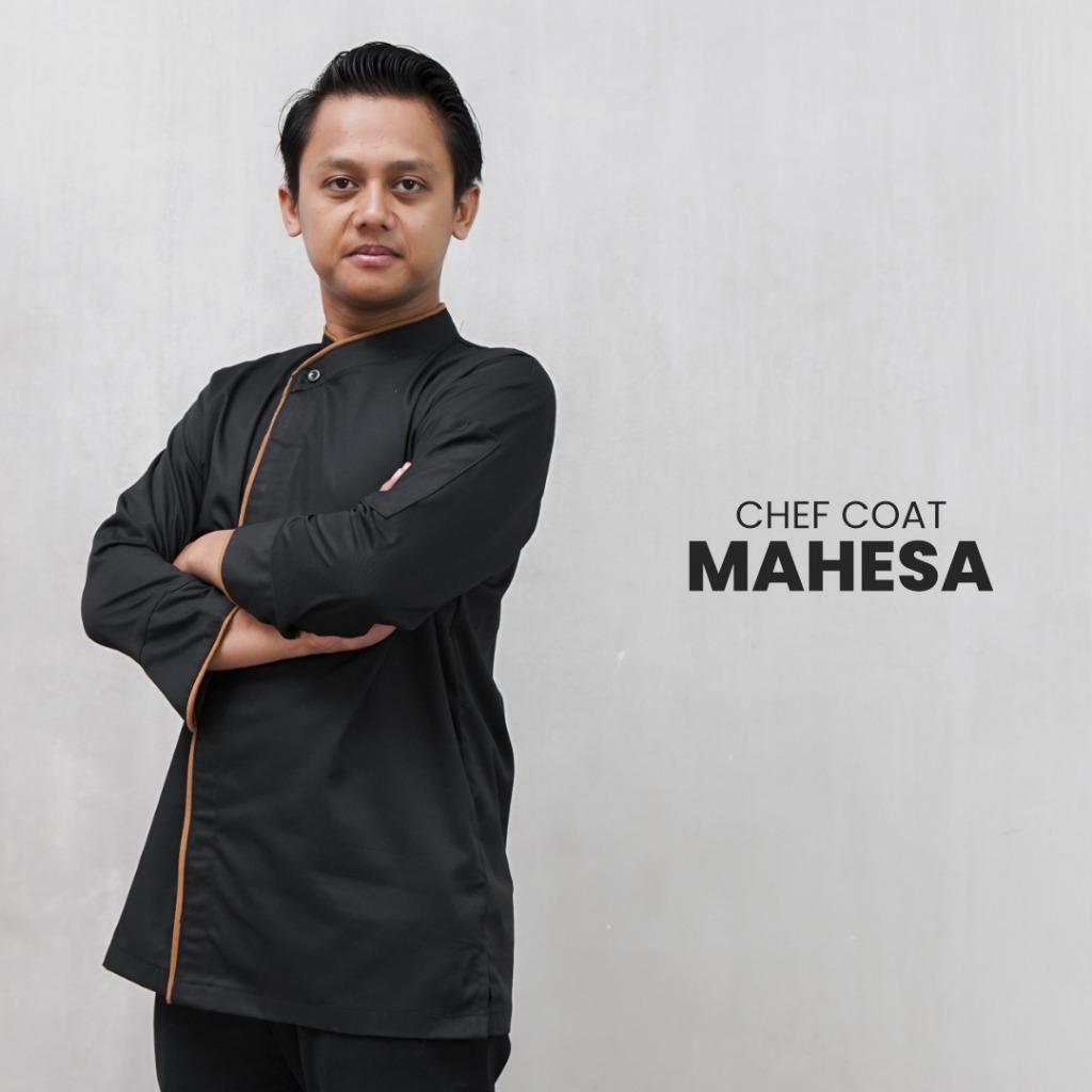 Mahesa Baju Koki Chef Coat Bordir Nama