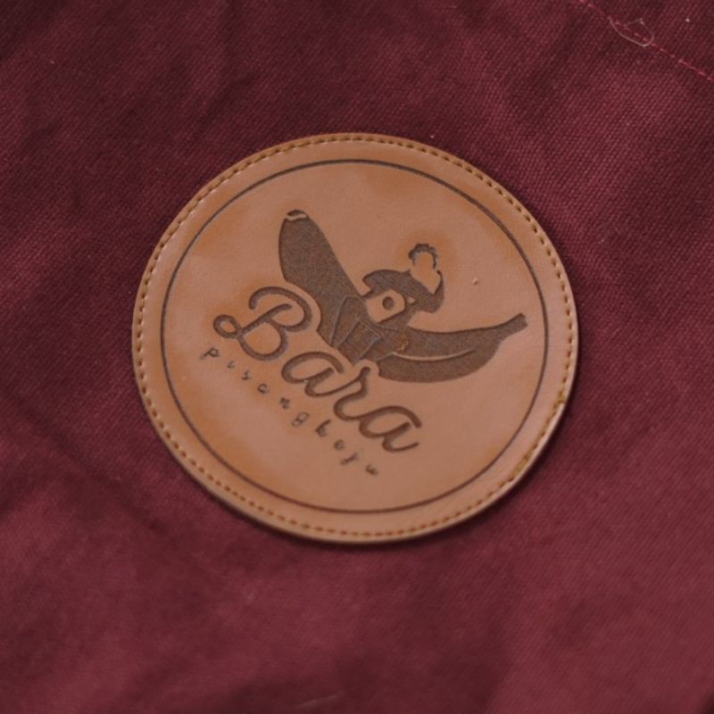 Grafir Kulit Custom Logo Nama Usaha