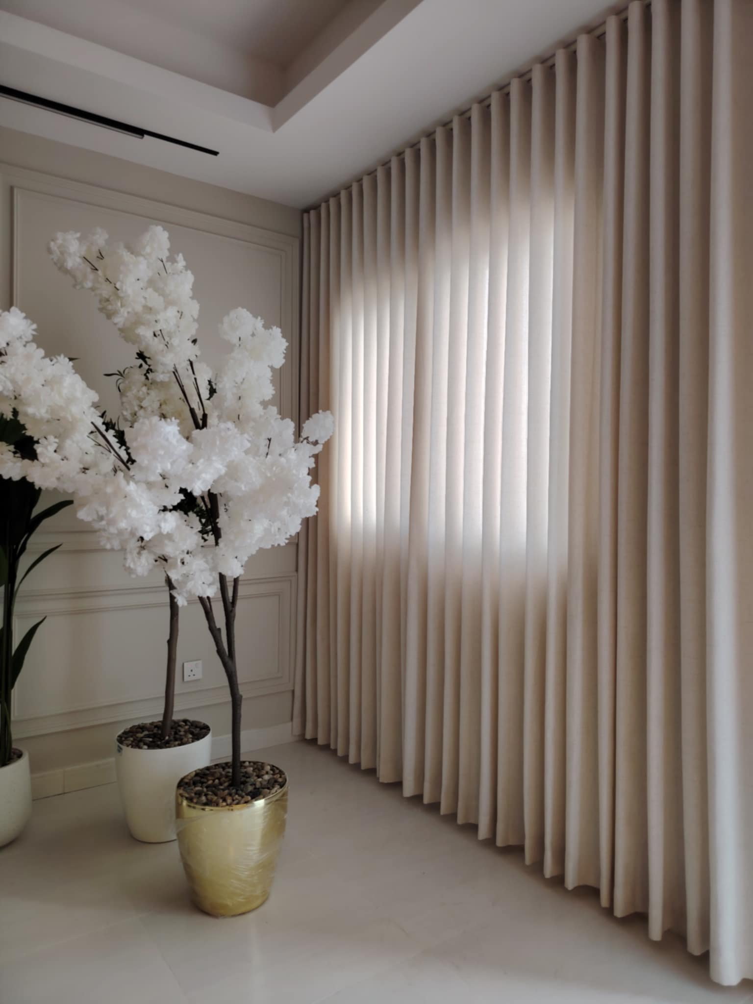 ستائر ويف مودرن في الرياض | تفصيل ستائر قماش حسب الطلب