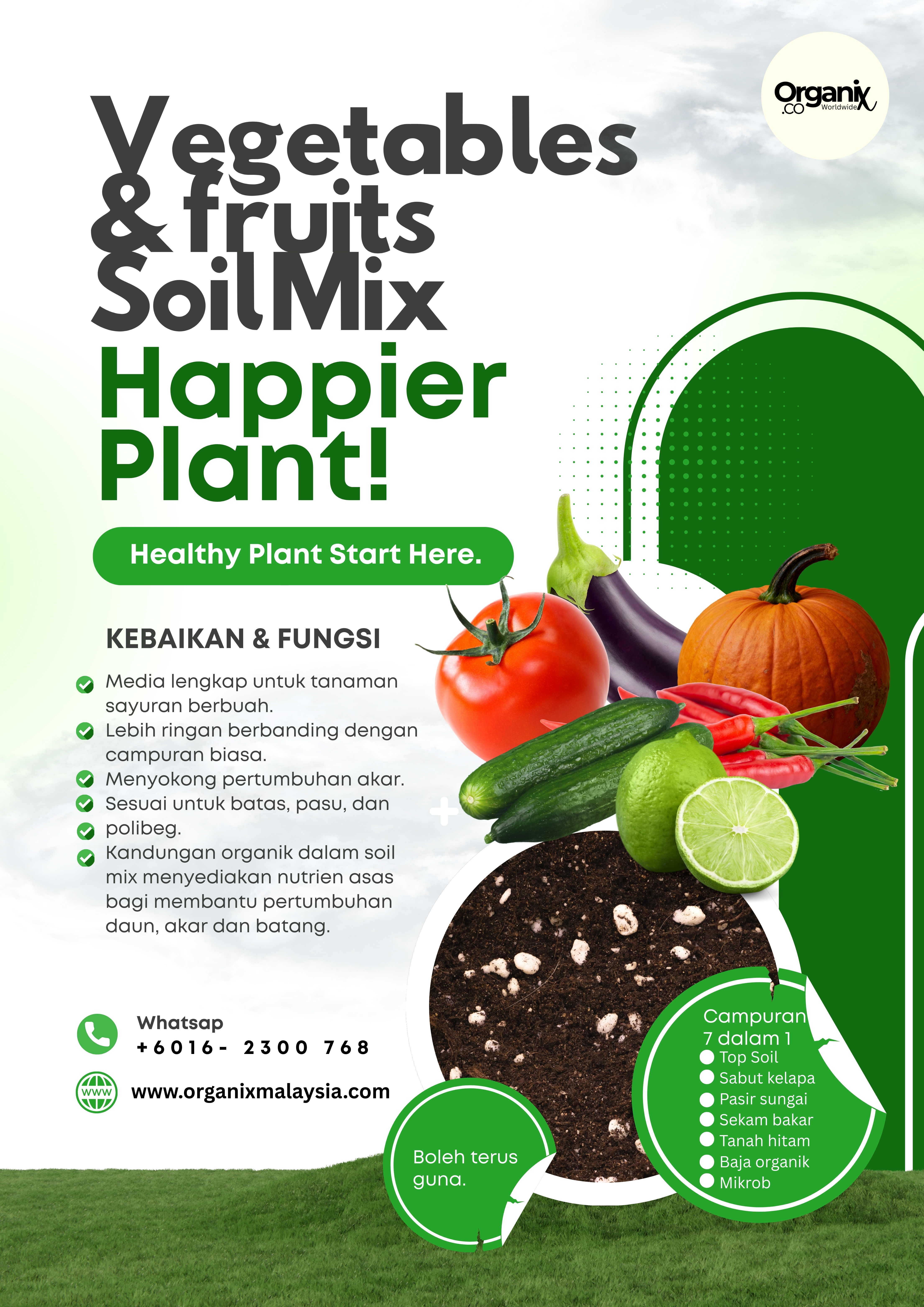 Vegetables & Fruits Soil Mix