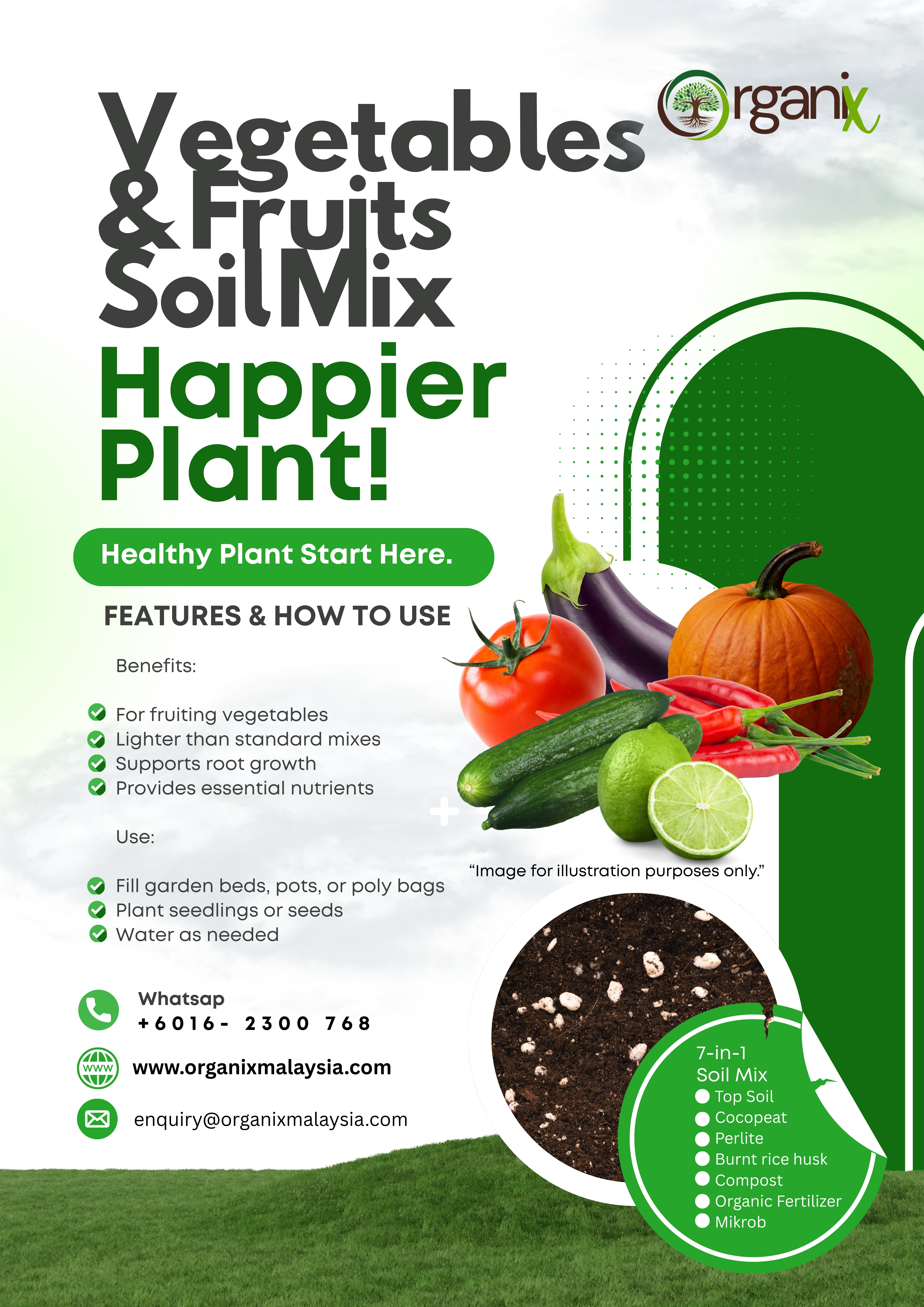 7-in-1 VEGETABLES FRUITS SOIL MIX