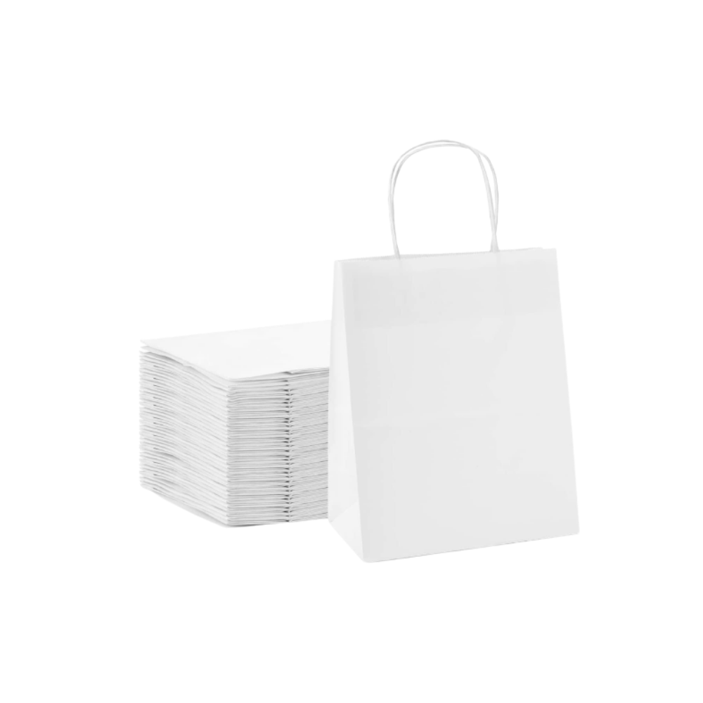 White Kraft Bags 