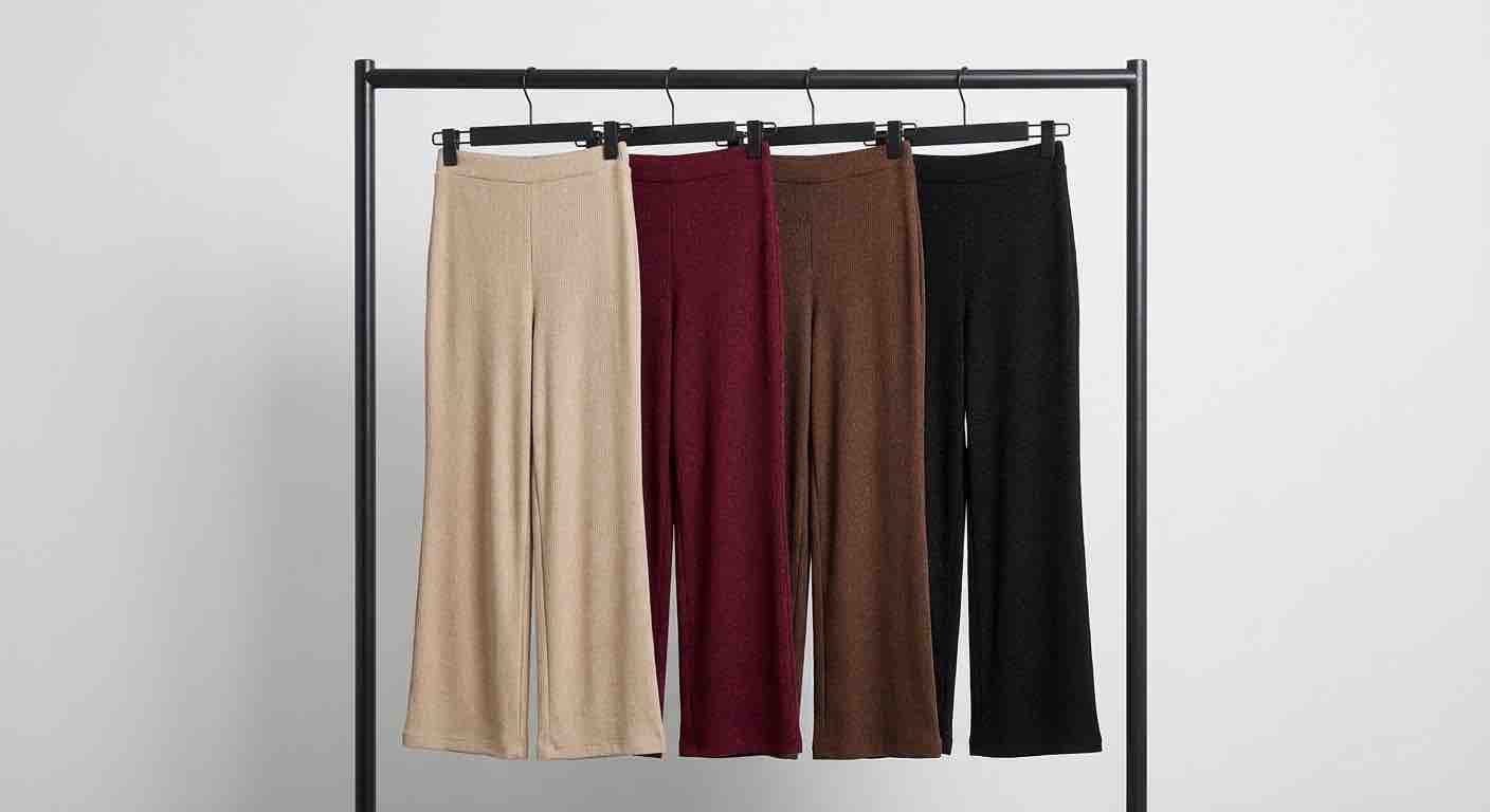 Women's High-Waisted Satin Trousers