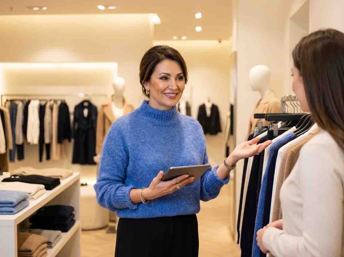 Blue Turtleneck Sweater