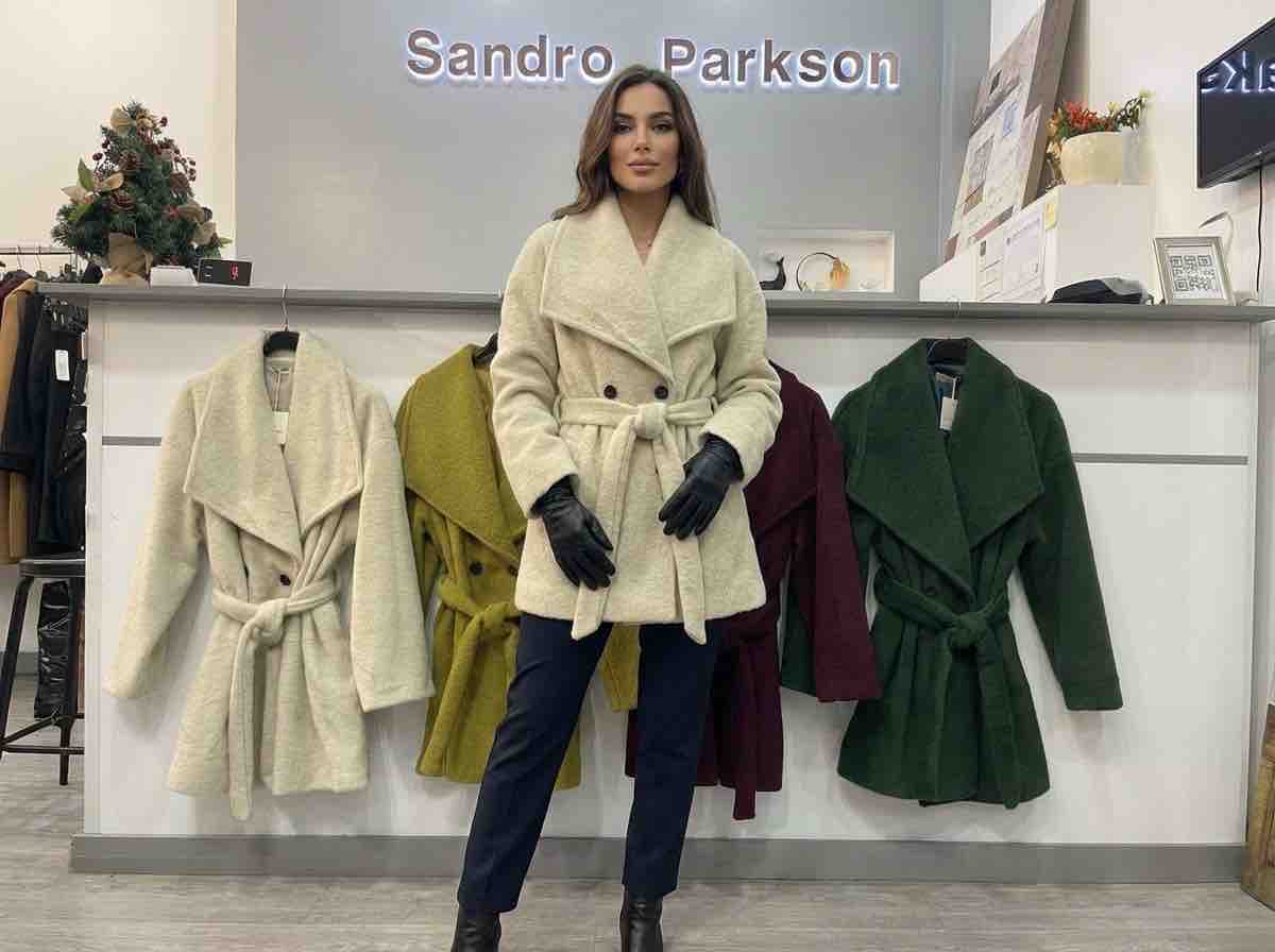 Women's Belted Woolen Coat