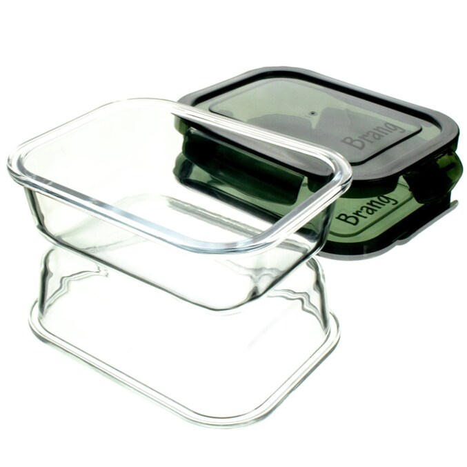 Recipiente Rectangular Hermético de Vidrio Multiusos 640ml