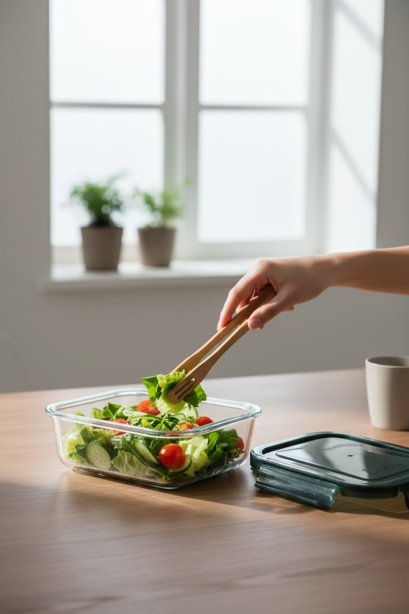 Recipiente Rectangular Hermético de Vidrio Multiusos 640ml