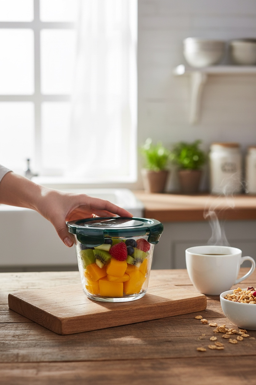 Recipiente Redondo Hermético Multiusos 750ml