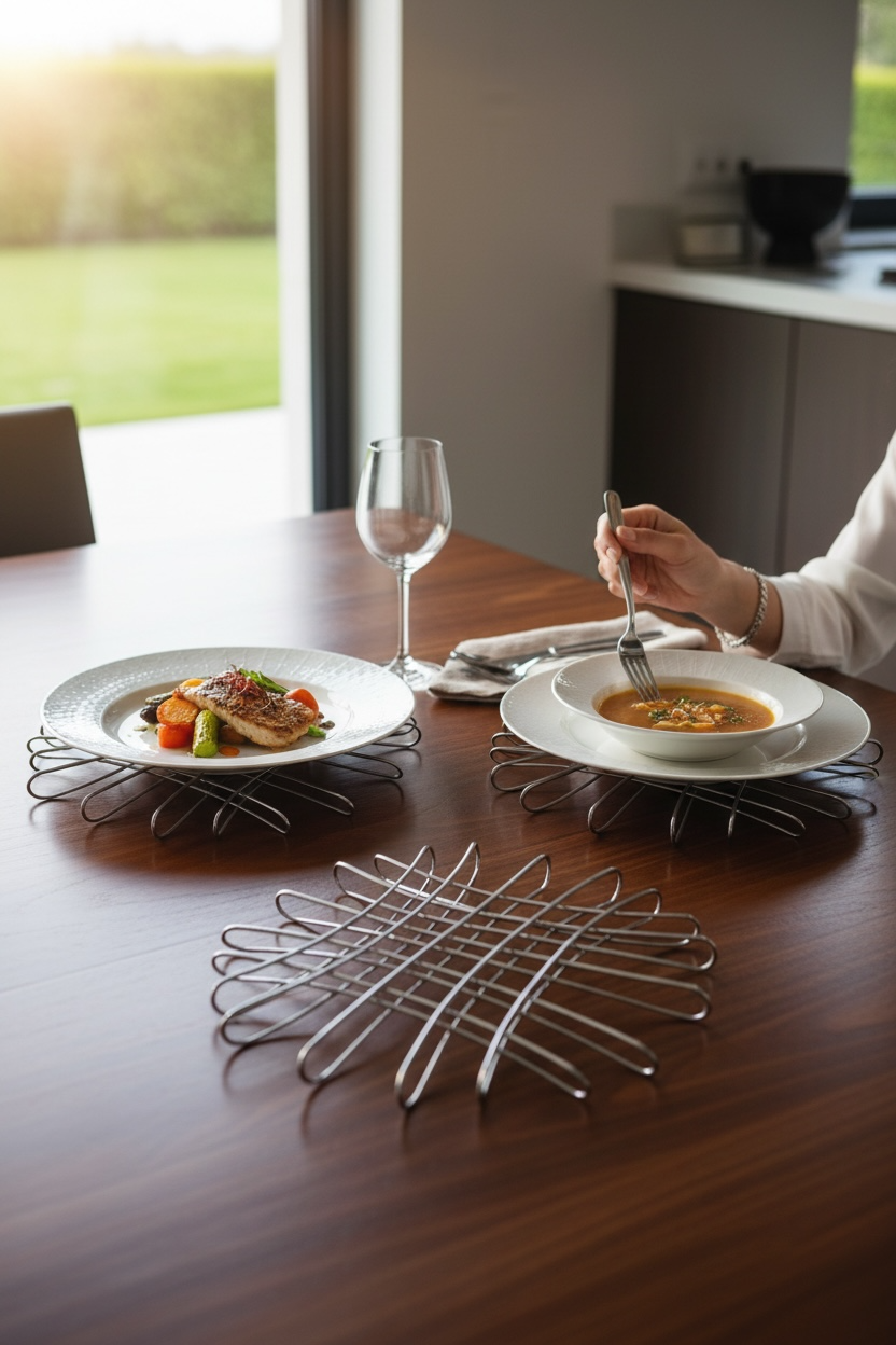 Portacalientes de Acero