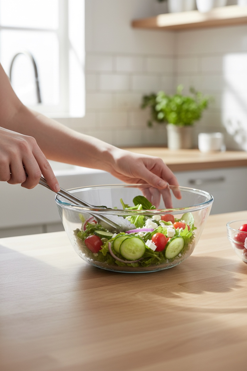 4430ml Ensaladera Bowl de Vidrio