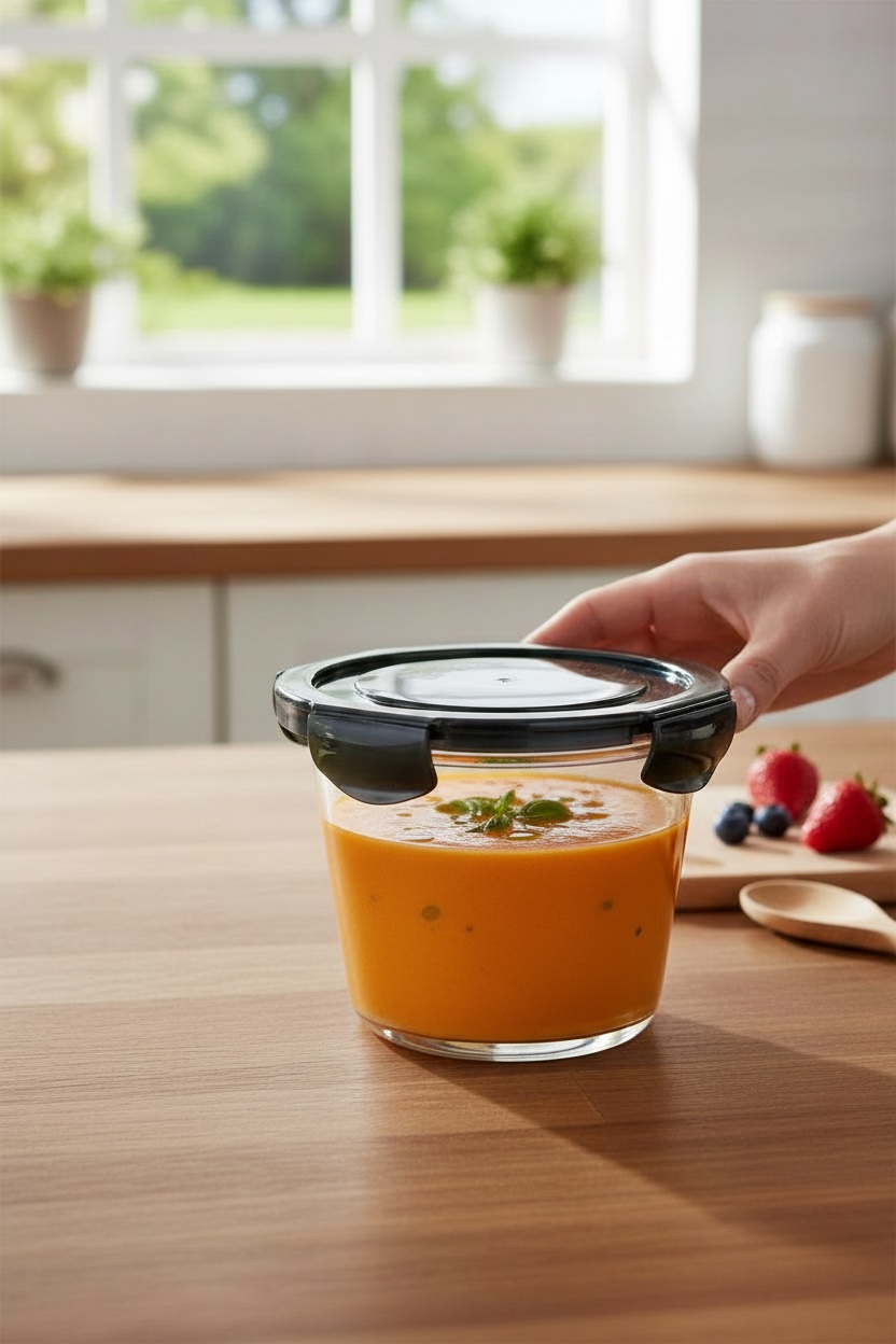 Recipiente Redondo Hermético Multiusos 750ml