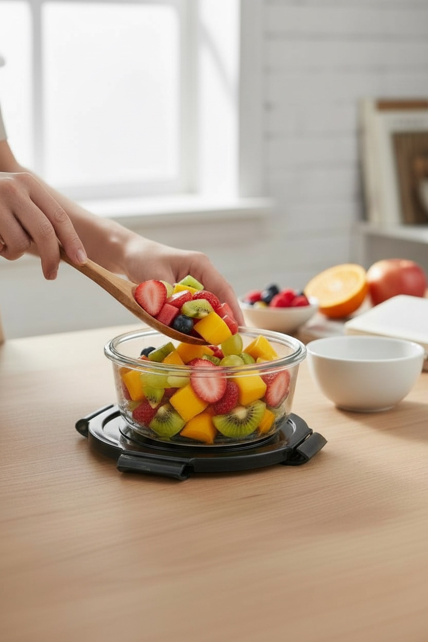 Recipiente Redondo Hermético Multiusos 620ml