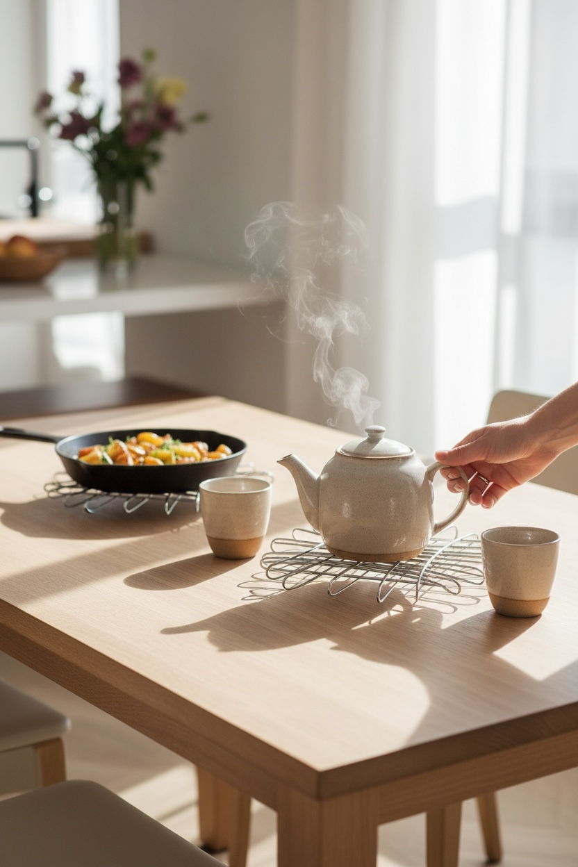 Portacalientes de Acero