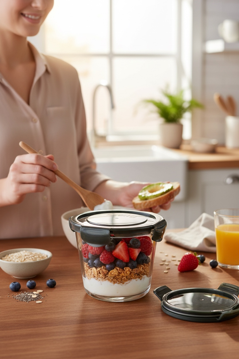 Recipiente Redondo Hermético Multiusos 750ml