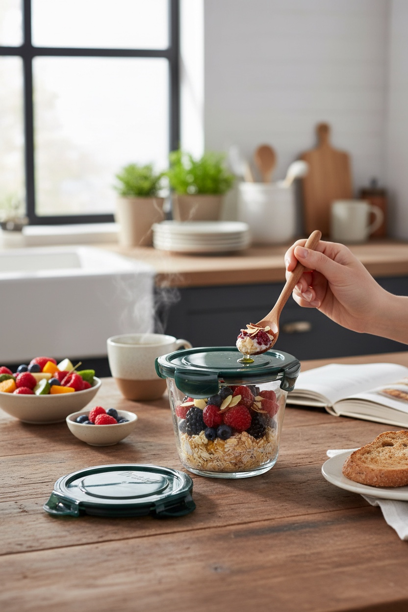 Recipiente Redondo Hermético Multiusos 750ml